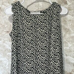 Danny & Nicole Dress Size‎ 8 Sleeveless Animal Print Midi Career Casual